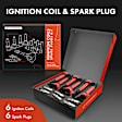 APIC1192 6 Pcs Ignition Coils & 6 Pcs Double Iridium Spark Plugs