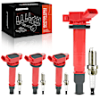 APIC1193 4 Pcs Ignition Coils & 4 Pcs Iridium & Platinum Spark Plug Kits