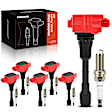 APIC1195 6 Pcs Ignition Coils & 6 Pcs Iridium Spark Plug Kits