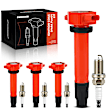 APIC1196 4 Pcs Ignition Coils & 4 Pcs Double Iridium Spark Plug Kits