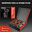 APIC1196 4 Pcs Ignition Coils & 4 Pcs Double Iridium Spark Plug Kits
