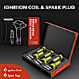 APIC1203 6 Pcs Ignition Coils & 6 Pcs Double Iridium Spark Plug Kits