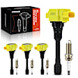 APIC1205 4 Pcs Ignition Coils & 4 Pcs Double Iridium Spark Plug Kits