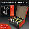 APIC1207 6 Pcs Ignition Coil & 6 Pcs Iridium & Platinum Spark Plug Kits