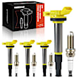 APIC1211 4 Pcs Ignition Coils & 4 Pcs Iridium & Platinum Spark Plug Kits