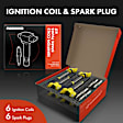 APIC1211 4 Pcs Ignition Coils & 4 Pcs Iridium & Platinum Spark Plug Kits