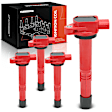 APIC1215 4 Pcs Red Ignition Coils