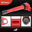APIC1215 4 Pcs Red Ignition Coils