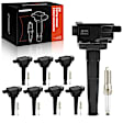 APIC1237 8 Pcs Ignition Coils & 8 Pcs Iridium & Platinum Spark Plugs