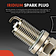 APIC1256 3 Pcs Ignition Coils & 6 Pcs Iridium Spark Plugs & 3 Pcs Wires
