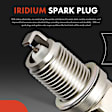 APIC1258 1 Pc Ignition Coil & 4 Pcs Iridium Spark Plugs & 5 Pcs Wires