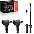 APIC1272 2 Pcs Ignition Coils & 2 Pcs Spark Plug Wires