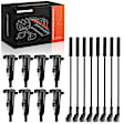 APIC1279 8 Pcs Ignition Coils & 8 Pcs Spark Plug Wires