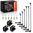 APIC1284 3 Pcs Ignition Coils & 6 Pcs Iridium & Platinum Spark Plugs & 6 Pcs Wires