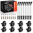 APIC1293 8 Pcs Ignition Coils & 8 Pcs Iridium Spark Plugs & 8 Pcs Wires