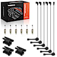 APIC1295 3 Pcs Ignition Coils & 6 Pcs Iridium & Platinum Spark Plugs & 6 Pcs Wires