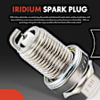 APIC1313 1 Pc Ignition Coil & 6 Pcs Iridium Spark Plugs & 6 Pcs Wires