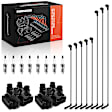 APIC1315 2 Pcs Ignition Coils & 8 Pcs Iridium Spark Plugs & 8 Pcs Wires