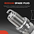 APIC1315 2 Pcs Ignition Coils & 8 Pcs Iridium Spark Plugs & 8 Pcs Wires