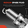 APIC1317 3 Pcs Ignition Coils & 6 Pcs Iridium Spark Plugs & 6 Pcs Wires