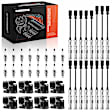 APIC1318 8 Pcs Ignition Coils & 16 Pcs Iridium Spark Plugs & 16 Pcs Wires