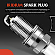APIC1318 8 Pcs Ignition Coils & 16 Pcs Iridium Spark Plugs & 16 Pcs Wires