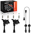 APIC1322 6-Piece Kit Ignition Coil and Iridium Spark Plugs and Wires