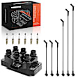 APIC1332 1 Pc Ignition Coil & 6 Pcs Iridium Spark Plugs & 6 Pcs Wires