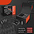 APIC1333 1 Pc Ignition Coil & 4 Pcs Double Iridium Spark Plugs & 4 Pcs Wires