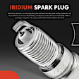 APIC1335 1 Pc Ignition Coil & 6 Pcs Iridium Spark Plugs & 6 Pcs Wires