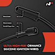 APIC1345 8 Pcs Ignition Coils & 8 Pcs Iridium Spark Plugs & 8 Pcs Wires