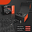 APIC1348 1 Pc Ignition Coil & 4 Pcs Iridium & Platinum Spark Plugs & 4 Pcs Wires