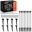 APIC1349 8 Pcs Ignition Coils & 16 Pcs Iridium Spark Plugs & 8 Pcs Wires