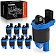 APIC1370 8 Pcs Blue Round Ignition Coil