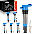 APIC1383 6 Pcs Blue Ignition Coil & 6 Pcs Iridium Spark Plug Kit