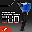 APIC1390 4 Pcs Blue Ignition Coil & 4 Pcs Iridium Spark Plug Kit