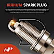 APIC1402 1 Pc Red Ignition Coil & 4 Pcs Iridium Spark Plug Kit