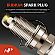 APIC1415 4 Pcs Red Ignition Coil & 4 Pcs Iridium & Platinum Spark Plug Kit
