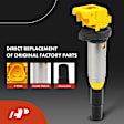 APIC1427 4 Pcs Yellow Ignition Coil &4 Pcs Iridium Spark Plug Kit
