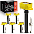 APIC1436 12-Piece Kit Yellow Ignition Coil and Iridium Spark Plug Kit