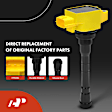 APIC1439 8-Piece Kit Yellow Ignition Coils and Iridium and Platinum Spark Plugs Kit