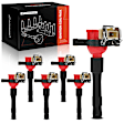 APIC1444 6 Pcs Red Ignition Coil