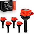 APIC1449 5 Pcs Red Ignition Coil