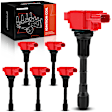 APIC1452 6 Pcs Red Ignition Coil