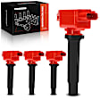 APIC1454 4 Pcs Red Ignition Coil