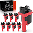 APIC1458 8 Pcs Red Ignition Coil