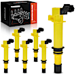 APIC1464 6 Pcs Yellow Ignition Coil