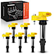 APIC1470 6 Pcs Yellow Ignition Coil