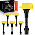 APIC1473 6 Pcs Yellow Ignition Coil