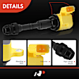 APIC1473 6 Pcs Yellow Ignition Coil